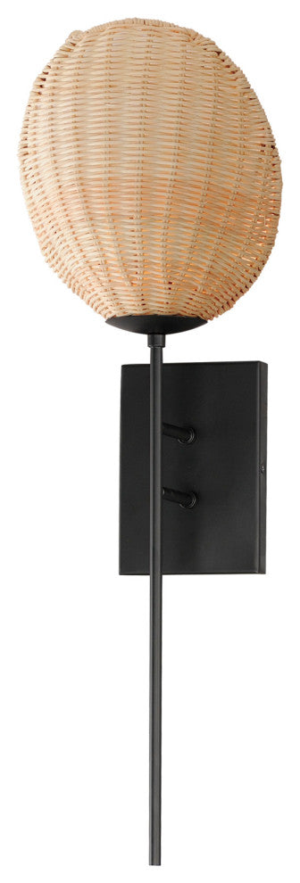 Maxim 12601 Maldives 26" Tall Wall Sconce - Black