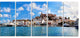 "Panorama of Ibiza, Spain" Cityscape Canvas Photo Print, 5 Panels, 60"x28"