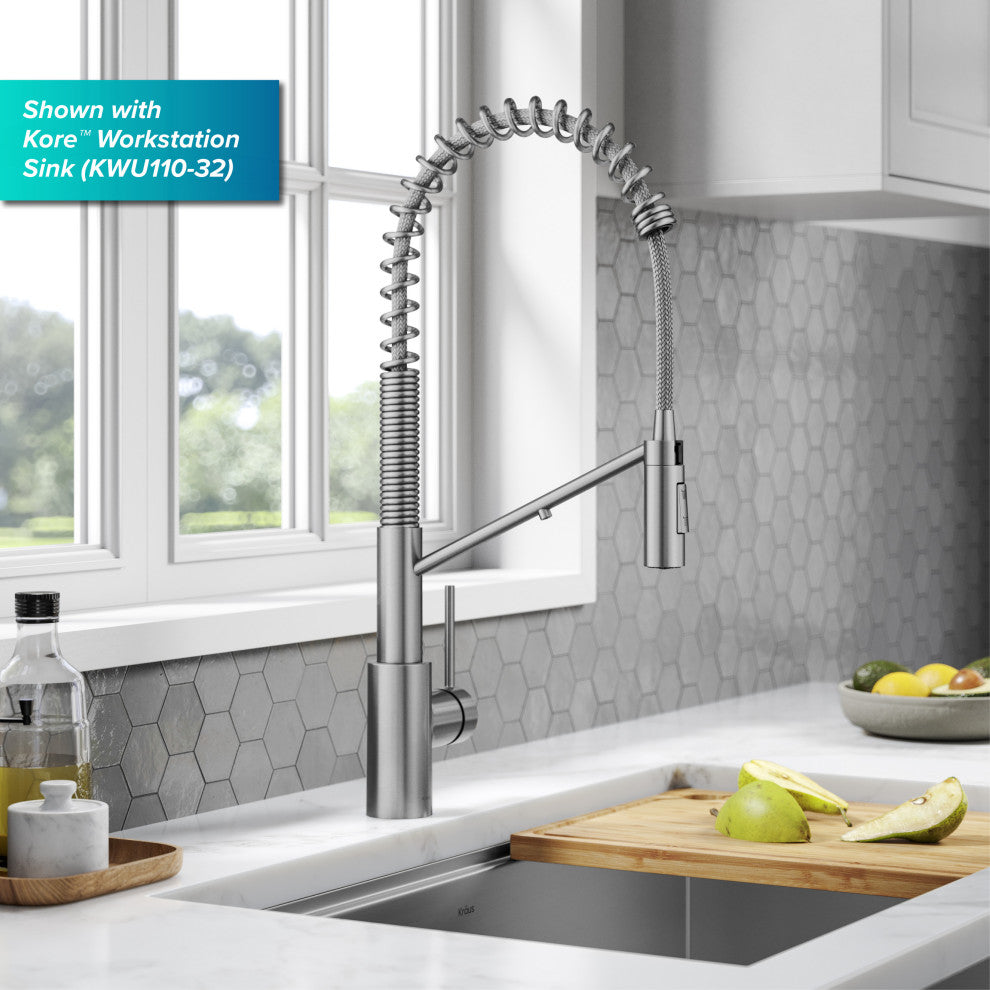 Oletto Commercial Pull-Down Filter Kitchen Faucet, SFS