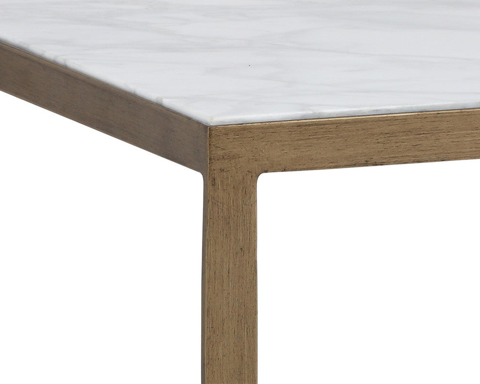 Evert End Table, White