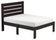 Popular Espresso Full Size Slat Wood Bed