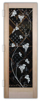 Wine Door - Vineyard Grapes Unfurled - Douglas Fir (stain grade) - 30" x 80"...
