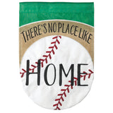Flag  Double Applique  No Place Like Home Burlap  Garden