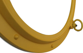 Yellow Porthole Window 24'', Porthole Window, Nautical Wall Hanging