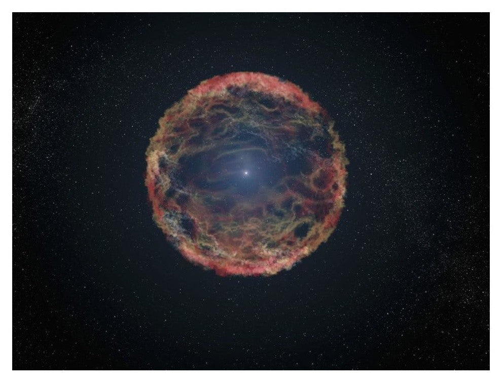 "Artist's Impression of Supernova 1993J" Digital Paper Print by NASA, 18"x14"