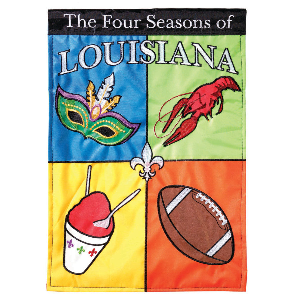 Flag Louisiana Four Season 29x42