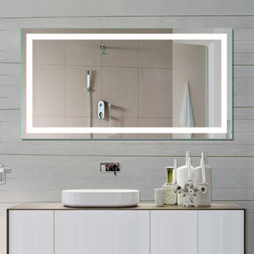 IB MIRROR Dimmable Lighted Bathroom Mirror Harmony, Crystal Clear Mirror, 24"x48"