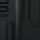 Plain Small Semi-Flush, Black Finish, Opal Glass