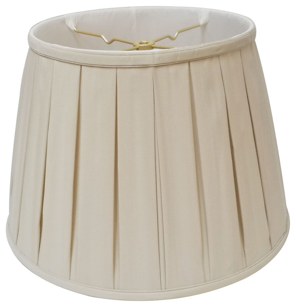 Royal Designs Empire English Pleat Basic Lampshade, Beige, 13"x19"x11.25"