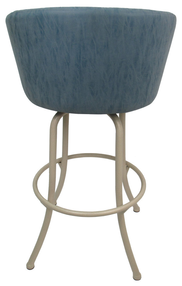 Swivel Counter Metal Pub Set - Joey Stools 26" or 30", Topaz - Beige, 26", Crackle