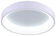 Arenal LED Drum Shade Flush Mount With White Finish
