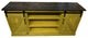 Rustic Barn Style 68" Wide Entertainment Console  , Burnt Cinnamon, Plank Top: D