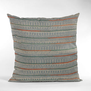 Plutus Blue Lane Stripe Luxury Throw Pillow, 16"x16"