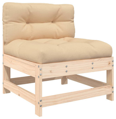 vidaXL Patio Lounge Set with Cushions Outdoor Conversation Set Solid Wood
