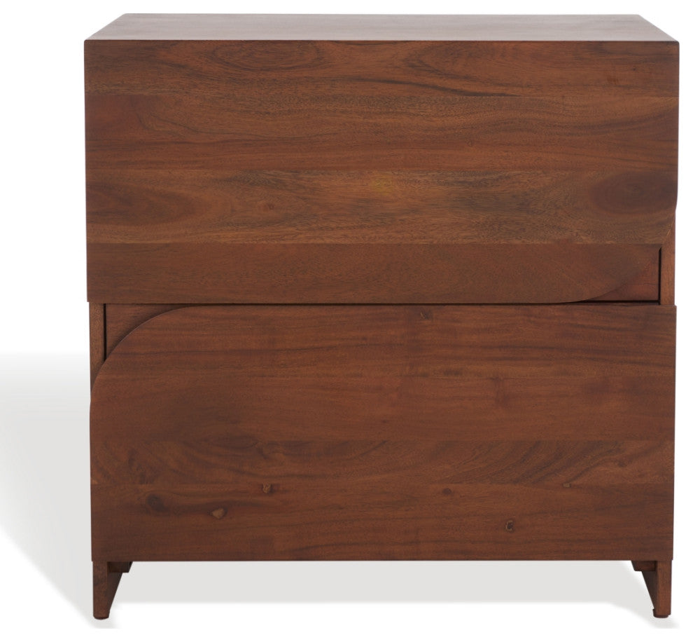 Safavieh Couture Edithe Wood Nightstand, Brown
