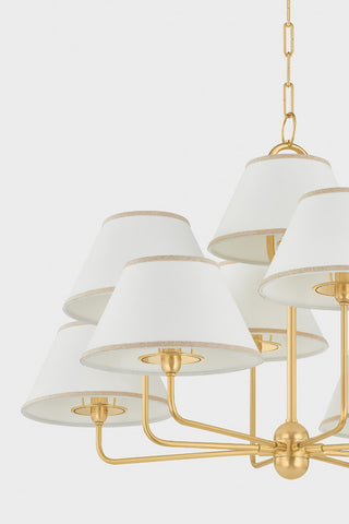 Hudson Valley Lighting Durland Chandelier, Aged Brass