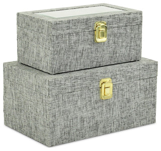 Canter Isle Gray Linen Box Set