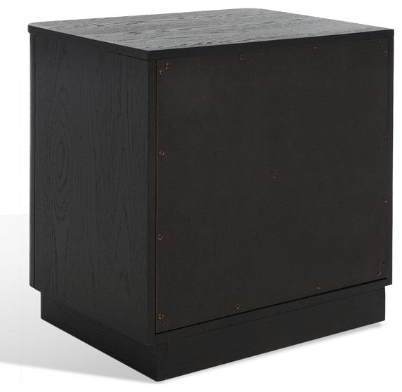 Safavieh Couture Gabrietta 2 Drawer Nightstand Black / Gold