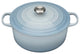 Le Creuset Signature Cast Iron Round Casserole, 26 cm, Coastal Blue