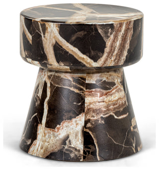 Modrest Marlow Modern Faux Marble End Table Set
