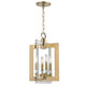 Wellington 4-Light, Pendant, Aged Brass