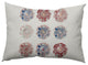 Gypsy Floral Decorative Throw Pillow, Ligonberry Red, 14"x20"