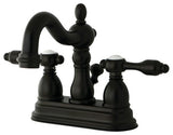Tudor 4" Center Lavatory Faucet With Brass Pop-Up