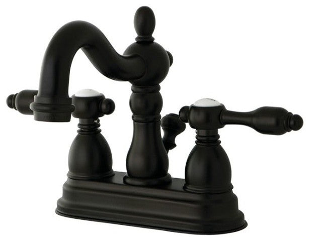 Tudor 4" Center Lavatory Faucet With Brass Pop-Up