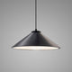 Flare Pendant, Carbon Matte Black, Matte Black, Black Cord, Incandescent