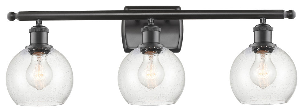 Innovations 516-3W-OB-G124-6-LED 3 Light Bath Vanity Light, Oil Rubbed Bronze