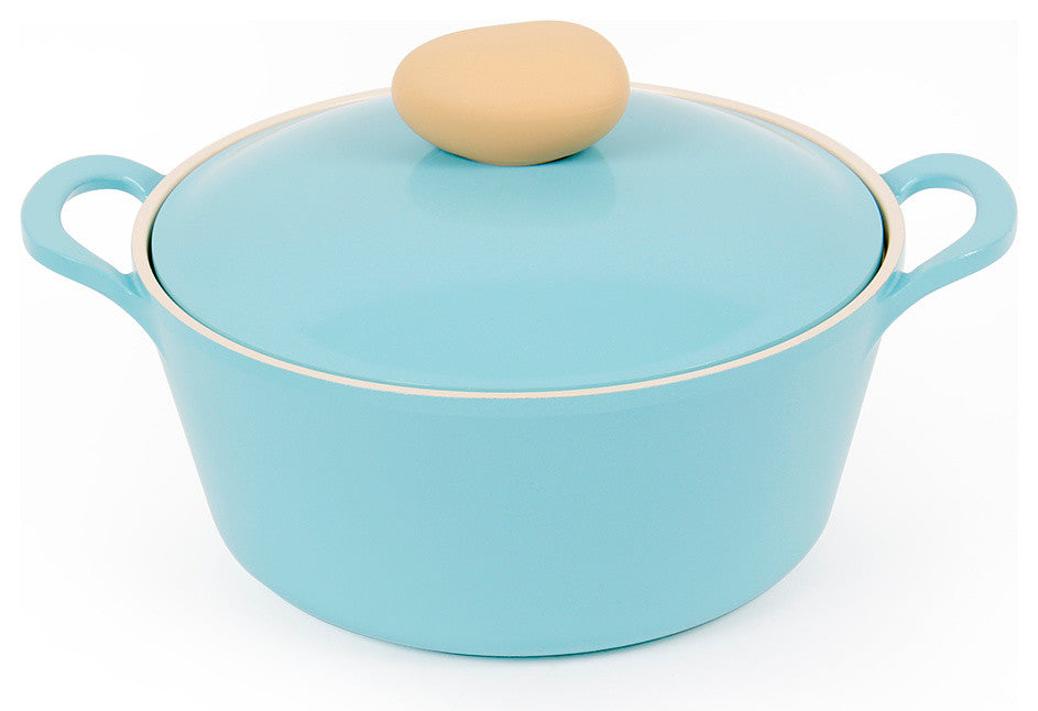 Neoflam Retro 3QT Covered Cast Aluminum Stockpot, Mint