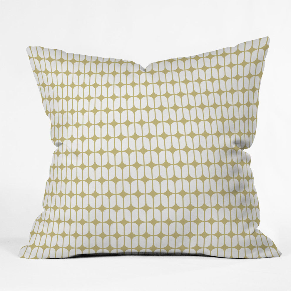 Caroline Okun Modular Beige Outdoor Throw Pillow