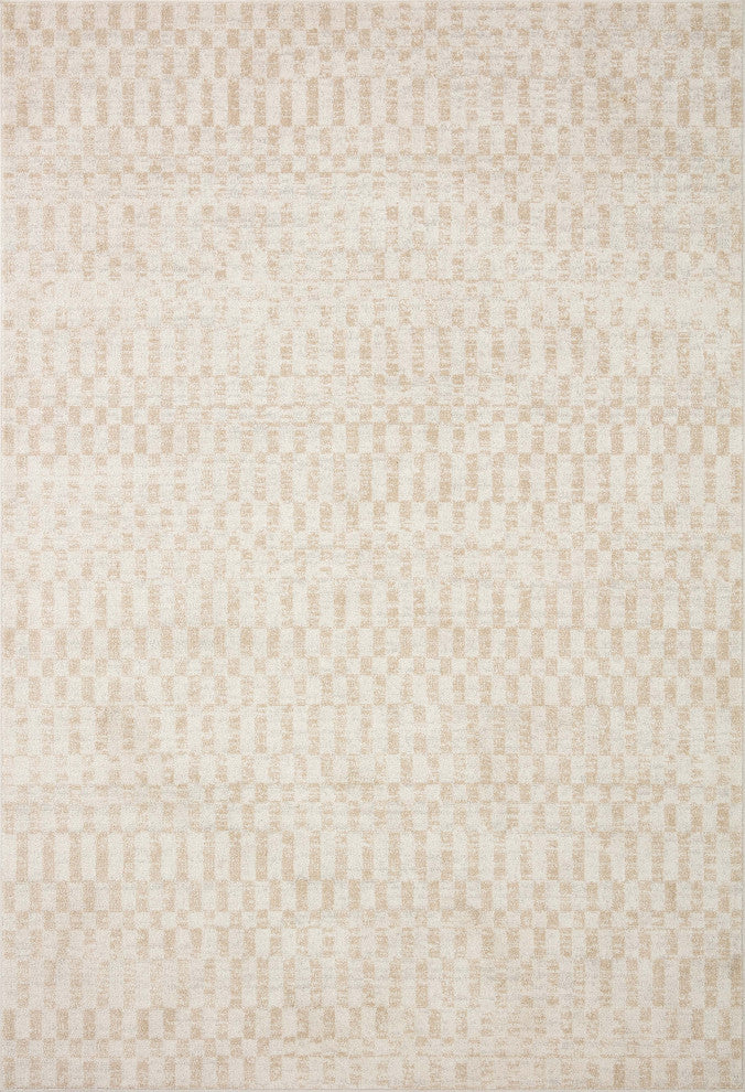 Loloi II Kamala Ivory / Natural 5'-3" x 7'-9" Area Rug