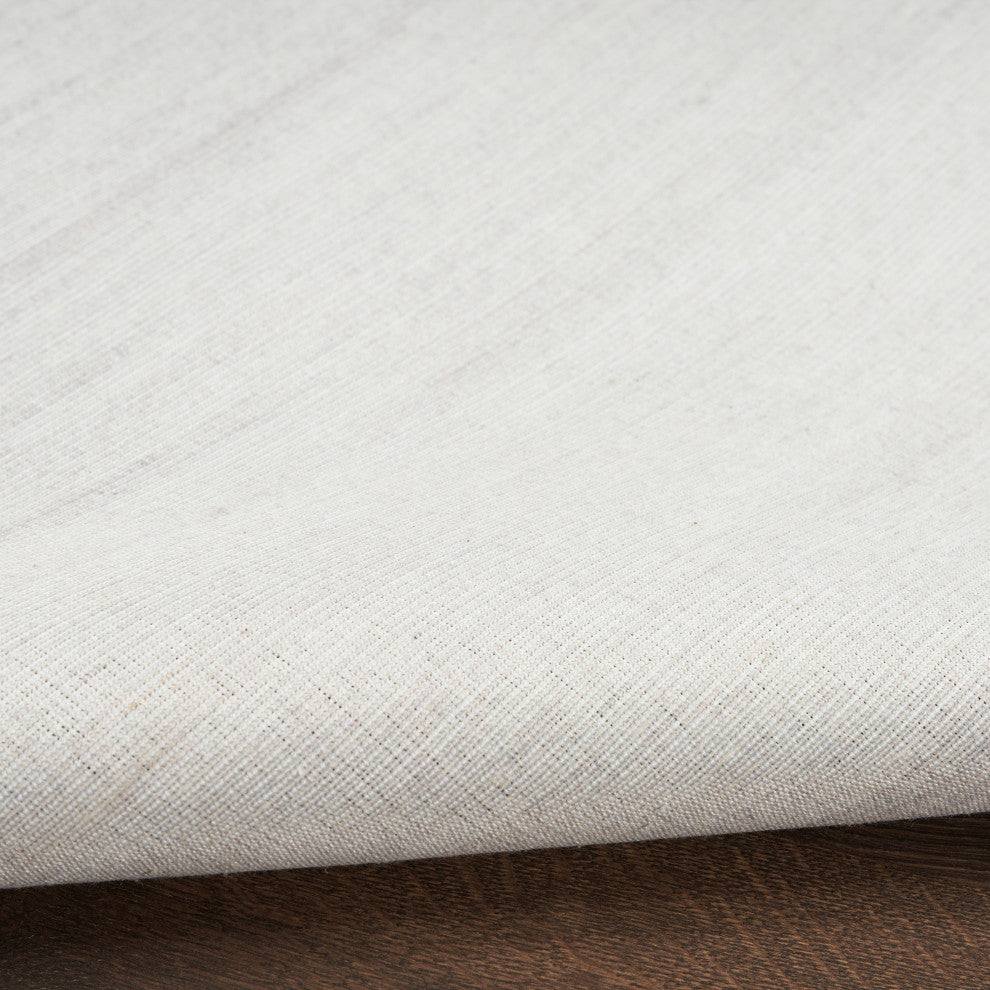 Nourison Washable Essentials 4' x 6' Ivory Grey Modern Indoor Rug