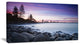 "Rocky Burleigh Point in Blue" Seascape Art Canvas, 40"x20"