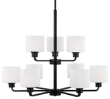 Generation Lighting 3128809 Canfield 9 Light 31"W Outdoor - Midnight Black