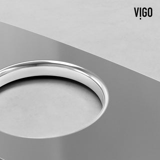 VIGO 10" L Kitchen Deck Plate, Chrome
