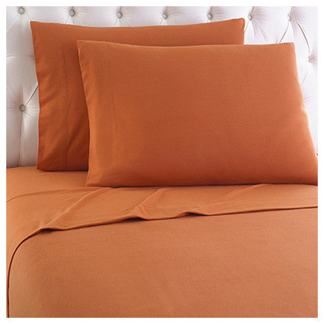 Micro Flannel Sheet Set, Terracotta, California King