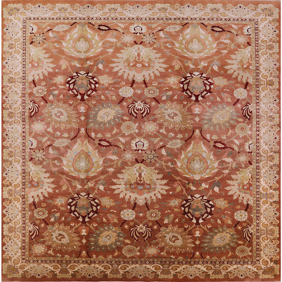 Ahgly Company Indoor Square Mid-Century Modern Area Rugs, 7' Square