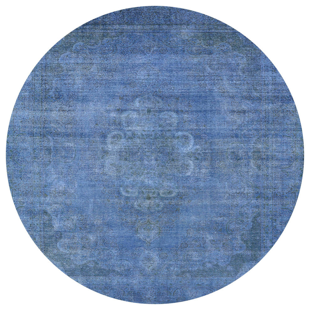 Ahgly Company Indoor Round Mid-Century Modern Area Rugs, 7' Round