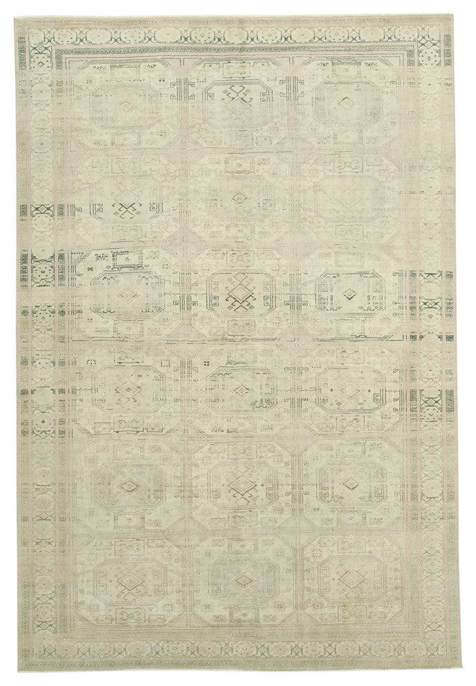 Rug N Carpet - Handmade Turkish 6' 7'' x 9' 9'' Unique Area Rug
