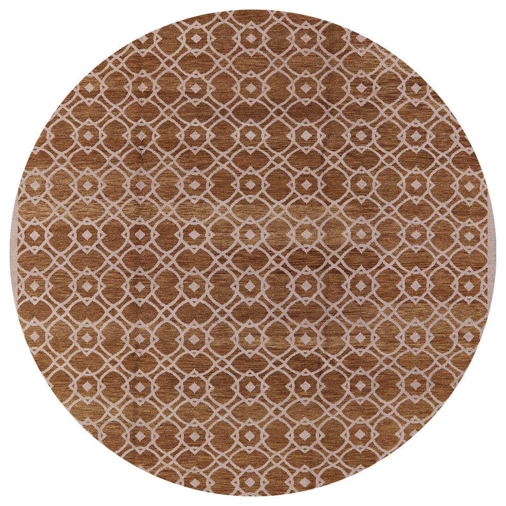 Ahgly Company Indoor Round Mid-Century Modern Area Rugs, 5' Round