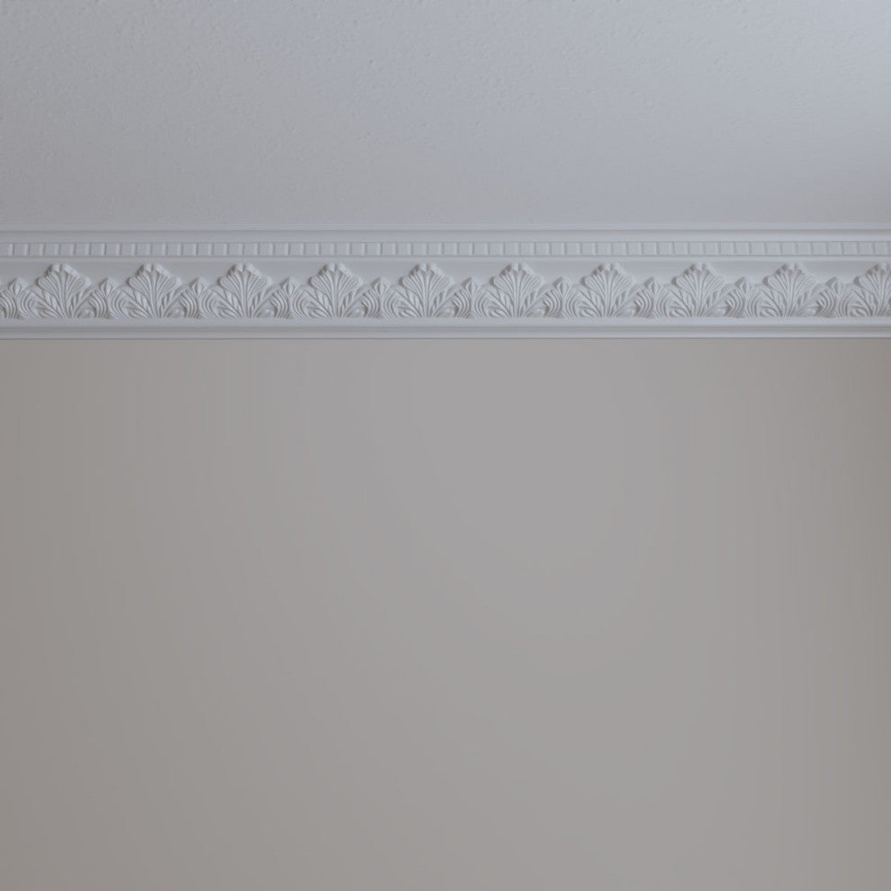 4 1/2"H x 3 1/4"P x 5 1/2"F x 94 1/2"L Devon Crown Moulding