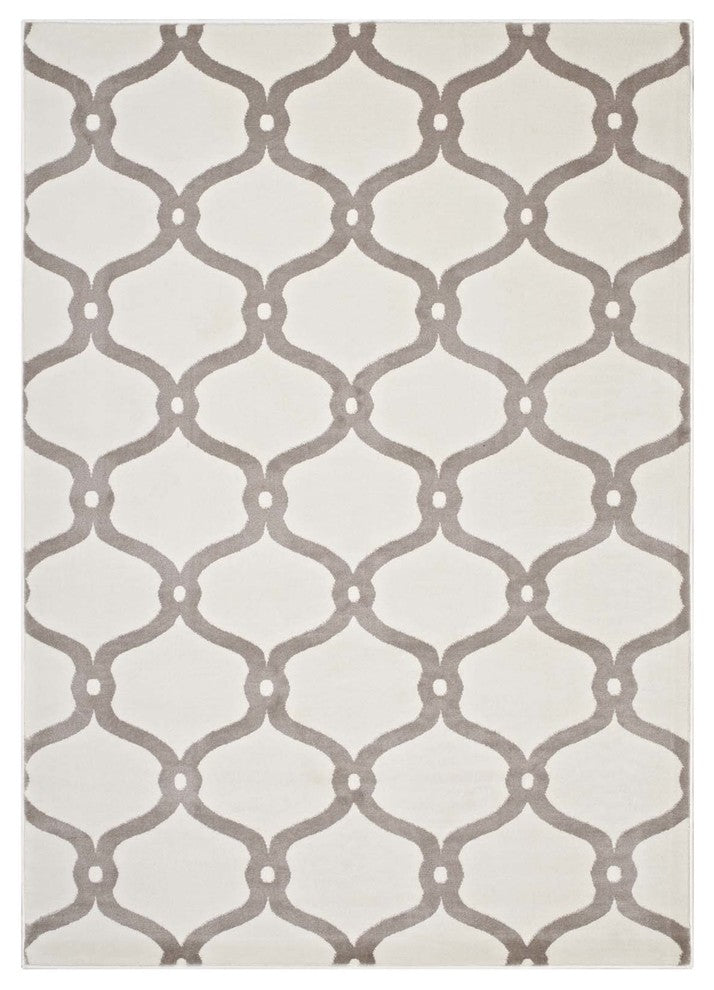 Beltara Chain Link Transitional Trellis 8x10 Area Rug