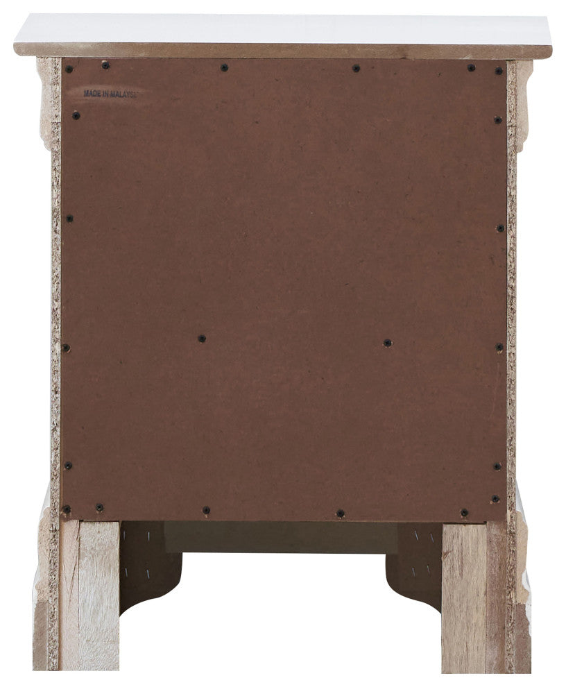 Verona 2-Drawer Nightstand, White