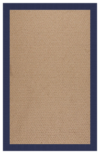 Zoe-Raffia Machine Tufted Rectangle Rug, Navy, 4'x6'