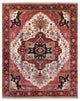 7' 11" X 10' 0" Handmade Persian Fine Serapi Wool Rug - Q14686