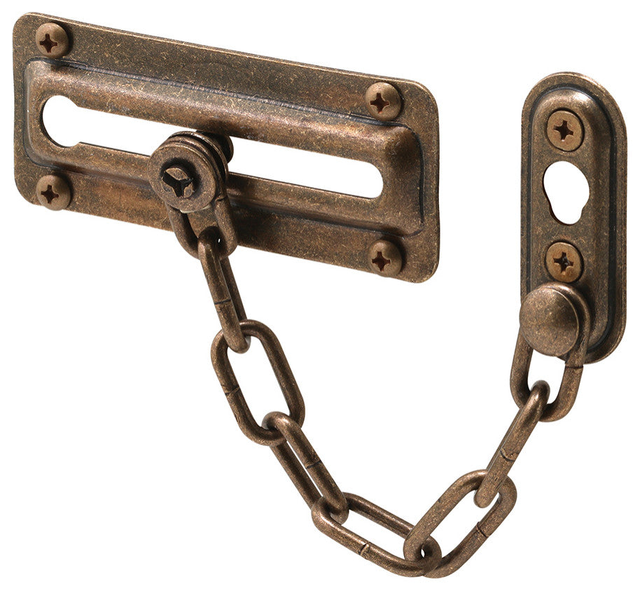 Antique Brass Chain Door Guard