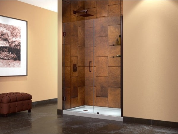 Dreamline Unidoor Min 50" To Max 51" Frameless Hinged Shower Door