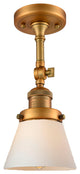 INNOVATIONS LIGHTING 201F-BB-G61-LED Small Cone 1 Light Semi-Flush Mount